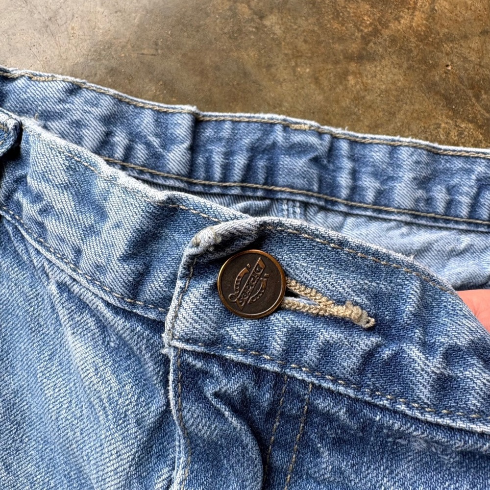 Dickies Mens Carpenter Jeans Light Wash Blue Denim Workwear Pants 1993SNB 36x32 - Picture 6 of 8